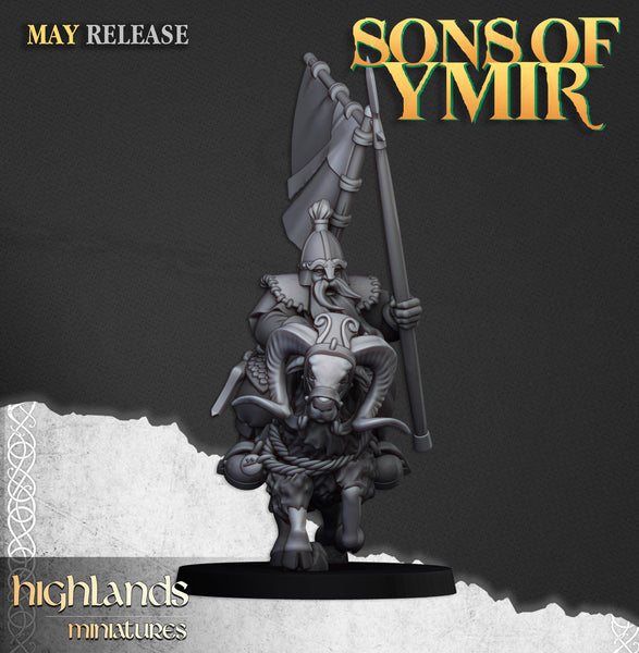 Sons of Ymir -Mounted Dwarves  Unit by Highlands Miniatures