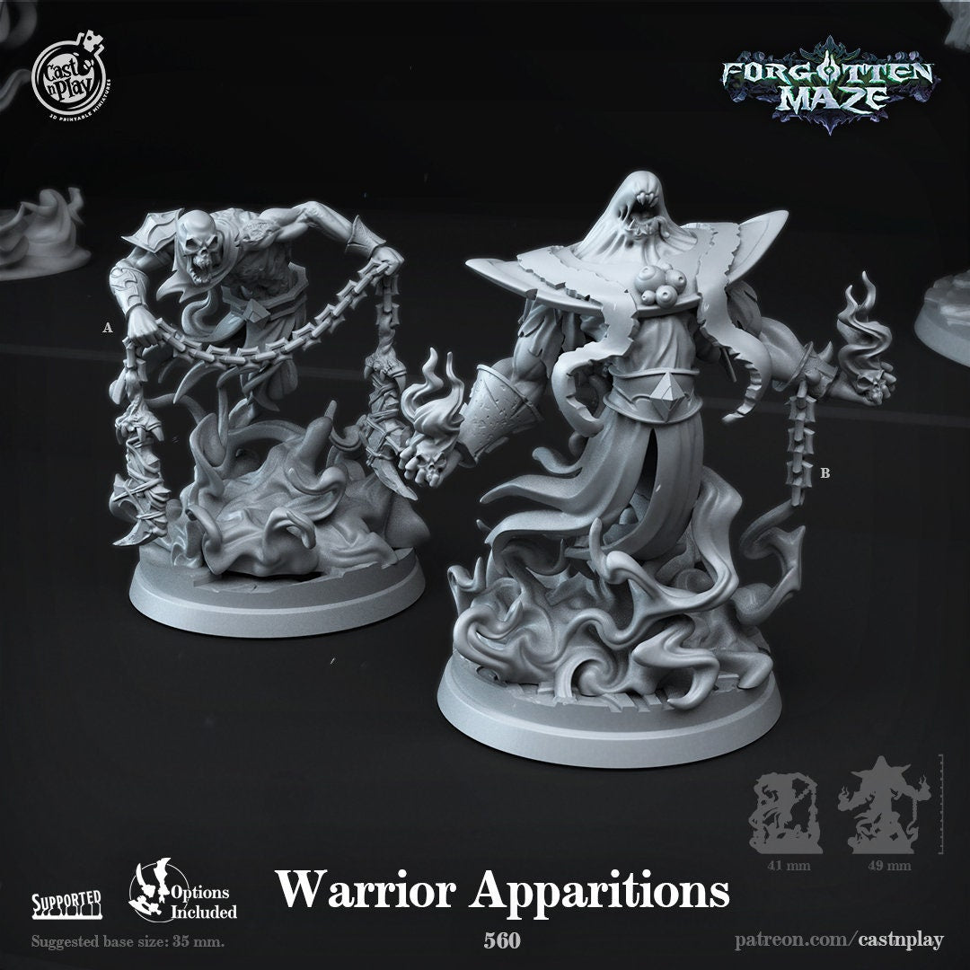 Warrior Apparitions by Cast N Play (Forgotten Maze)