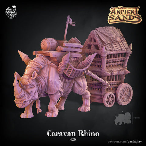 Caravan Rhino by Cast N Play (On Ancient Sands)
