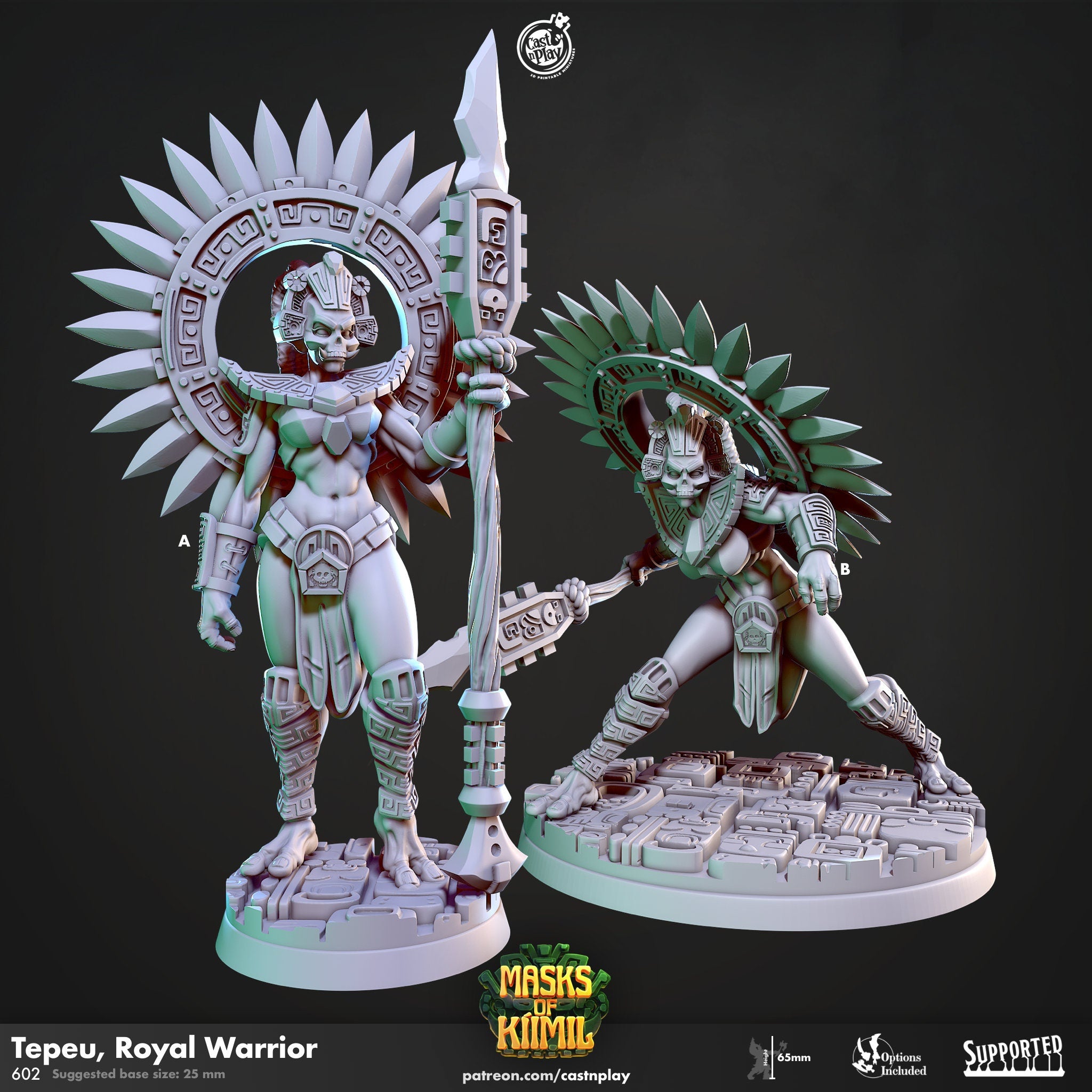 Tepeu, Royal Warrior by Cast N Play (Masks of Kiimil)