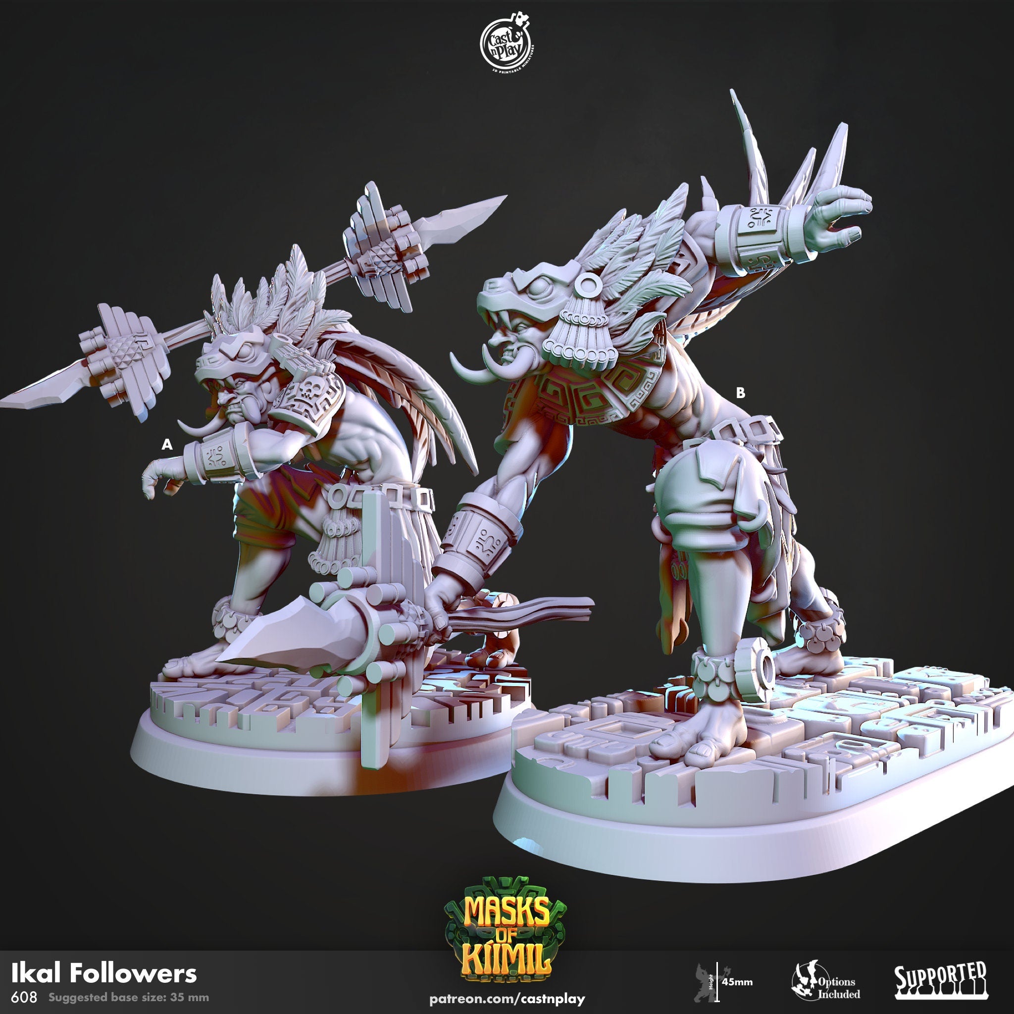 Ikal Followers by Cast N Play (Masks of Kiimil)
