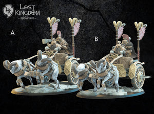 Dwarves of Niavellir -Tanngnjostr Chariots By  Lost Kingdom Miniatures