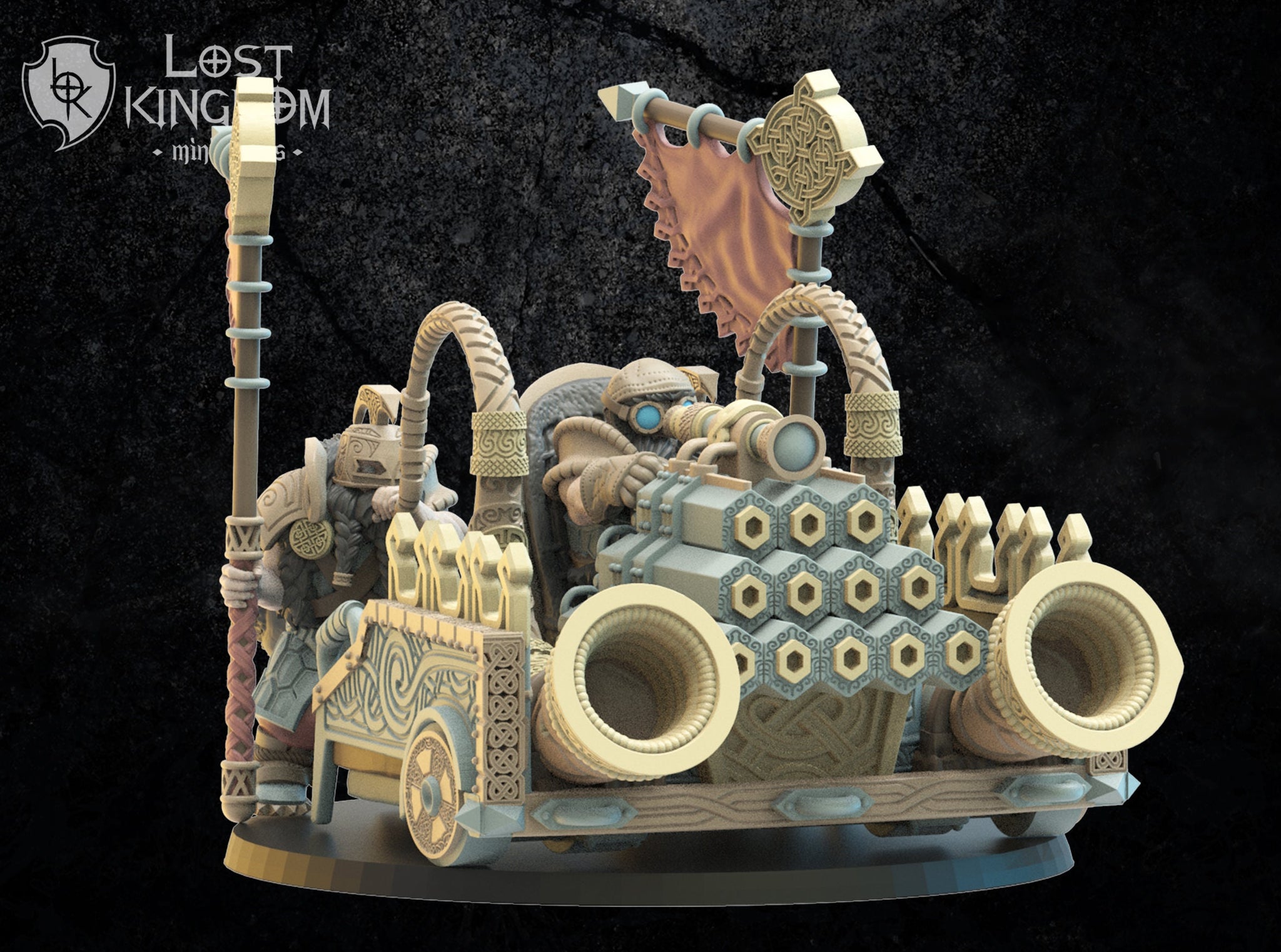 Dwarves of Niavellir -Orgel Cannon By  Lost Kingdom Miniatures