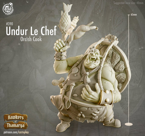 Under Le Chef Orcish Cook by Cast N Play (Hawkers of Tharmarya)