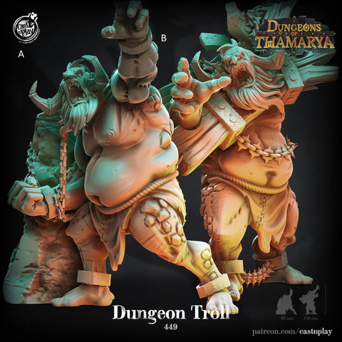 Dungeon Troll  Cast N Play (Dungeons of Tharmarya)
