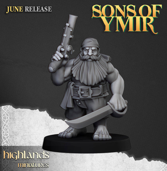 Sons of Ymir - Dwarven Pirates  Unit by Highlands Miniatures