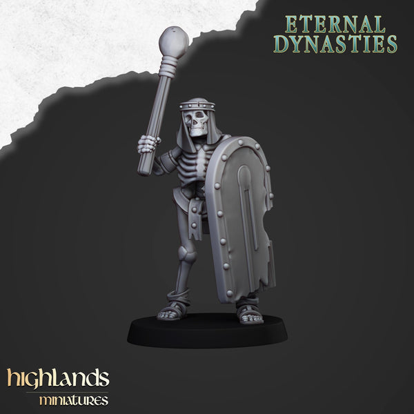 Eternal Dynasties - Ancient Skeletons with melee weapons  by Highlands Miniatures