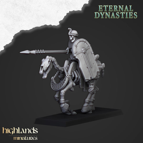 Eternal Dynasties - Ancient Skeletal Cavalry with Spears by Highlands Miniatures