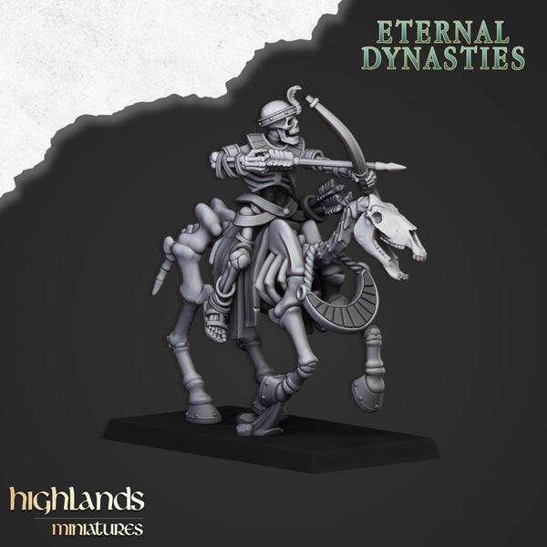 Eternal Dynasties - Ancient Skeletal Cavalry with Bows by Highlands Miniatures