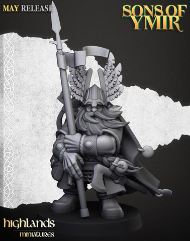 Sons of Ymir - Dwarf Mountain Hero Unit by Highlands Miniatures