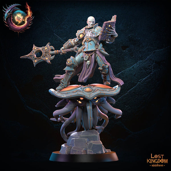 Warriors of the Dark Gods(Transfiguration Forces) -  Supreme Sorceress on TentaDisk  by Lost Kingdom Miniatures