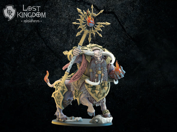 Magmhorin -Kassuth Firshaper Bull-thaur Sorceror Lost Kingdom Miniatures