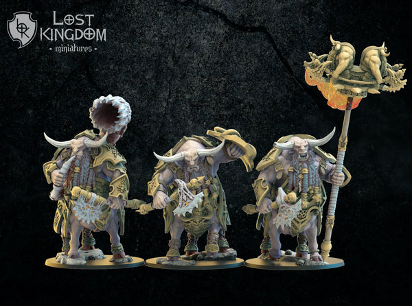 Magmhorin Anointed Bull-Thaurs by Lost Kingdom Miniatures