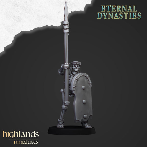 Eternal Dynasties - Ancient Skeletons with Spears  by Highlands Miniatures