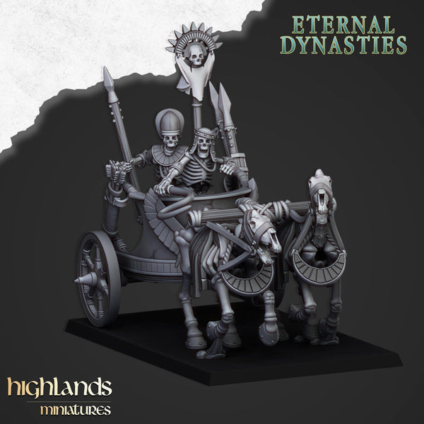Eternal Dynasties - Ancient Skeletal Chariots   by Highlands Miniatures