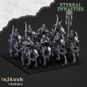 Eternal Dynasties - Ancient Skeletal Cavalry with Bows by Highlands Miniatures