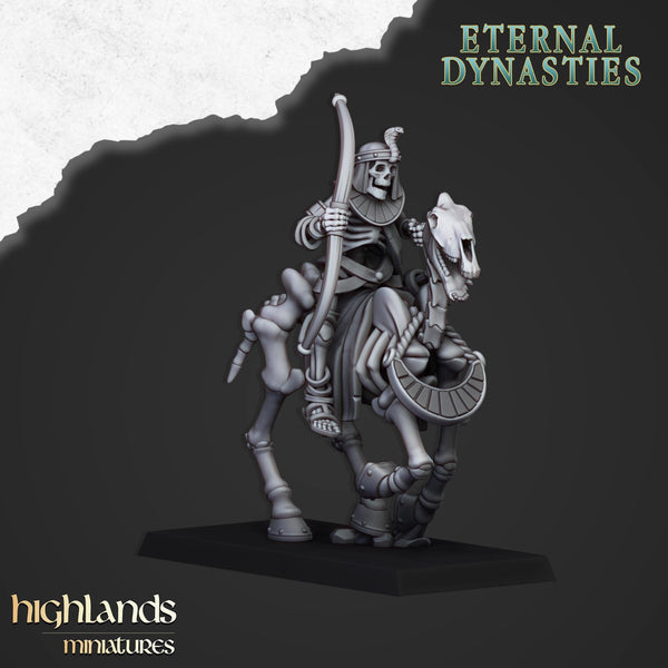 Eternal Dynasties - Ancient Skeletal Cavalry with Bows by Highlands Miniatures