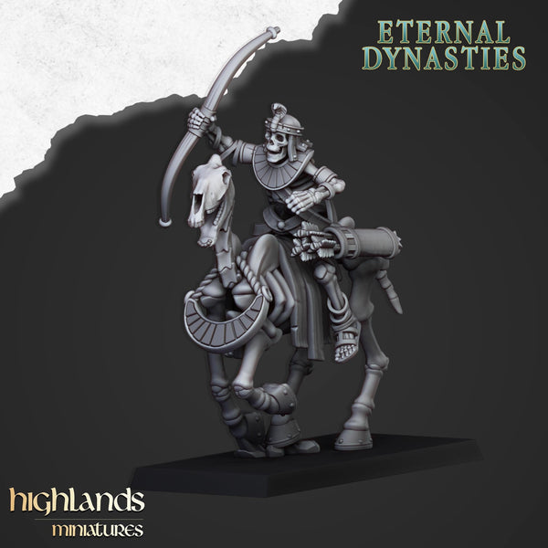 Eternal Dynasties - Ancient Skeletal Cavalry with Bows by Highlands Miniatures