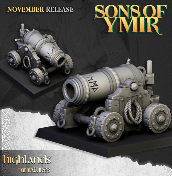 Sons of Ymir - Dwarven Artillery Set by Highlands Miniatures