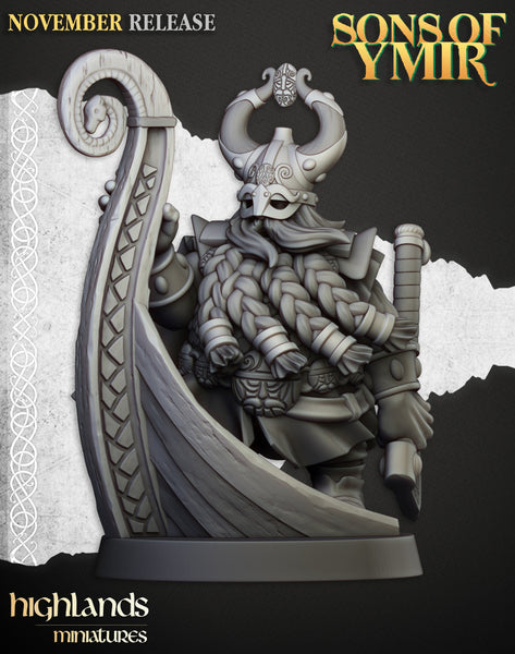 Sons of Ymir - Dwarf Sea Lord by Highlands Miniatures