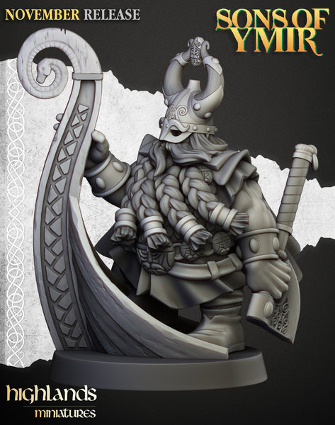 Sons of Ymir - Dwarf Sea Lord by Highlands Miniatures