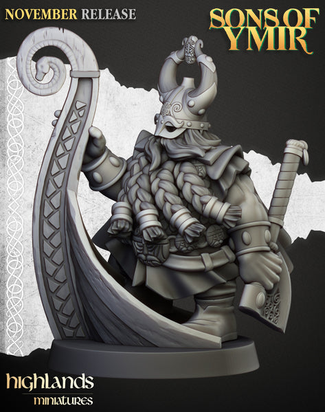 Sons of Ymir - Dwarf Sea Lord by Highlands Miniatures