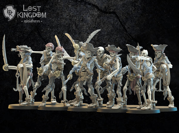 Undead of Misty Island - Skeleton Buccaneers by Kingdom Miniatures