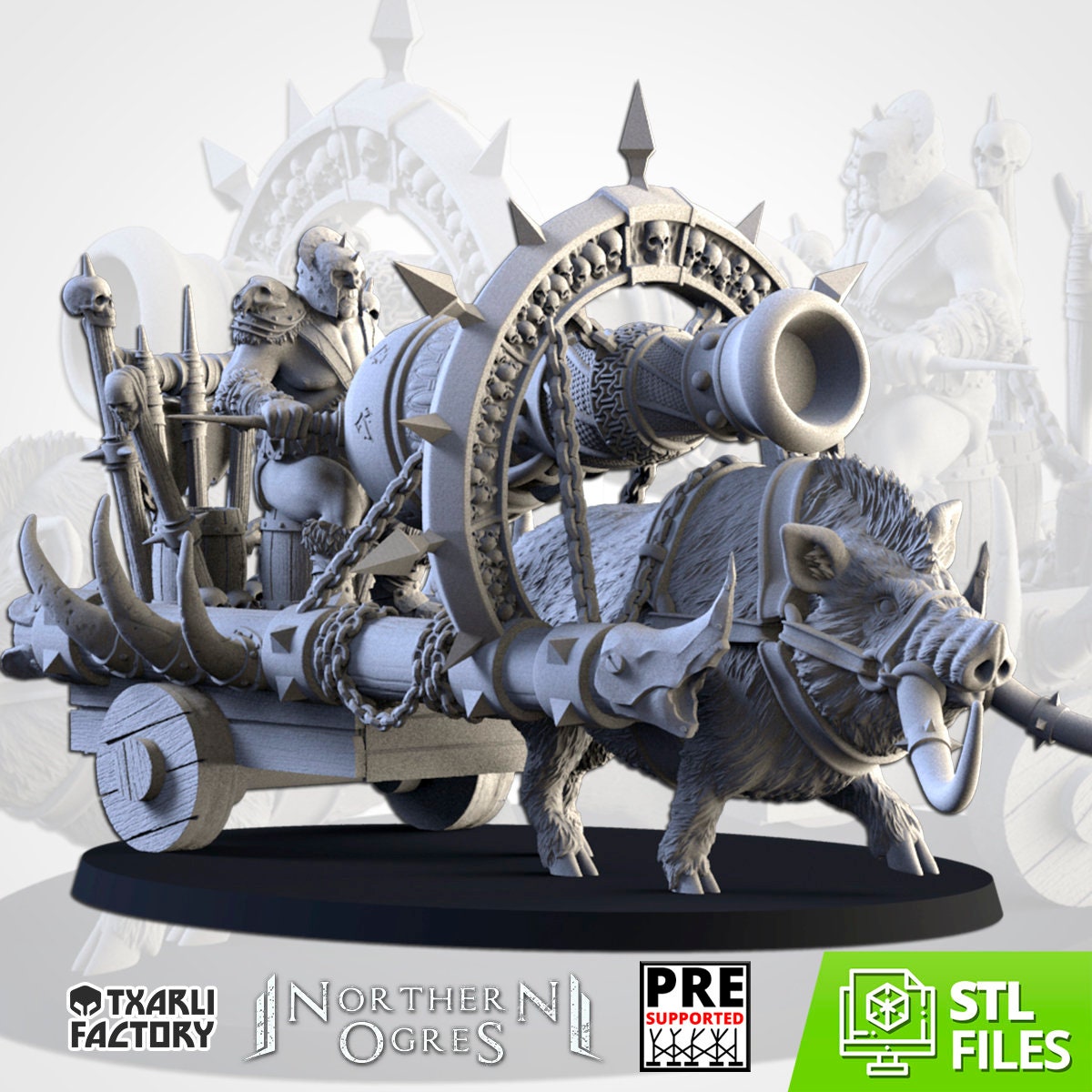 Northern Ogres - Thunder Cannon by Txarli Factory
