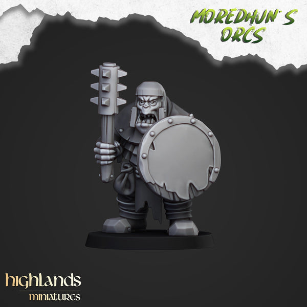Moredhun's Orcs - Orc warriors with Hand Weapons Unit by Highlands Miniatures