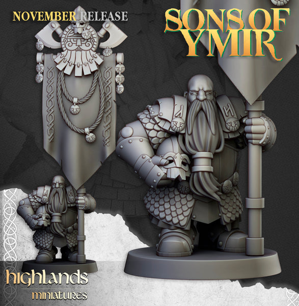 Sons of Ymir - Dwarven Huscarls  Unit by Highlands Miniatures