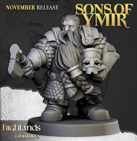Sons of Ymir - Dwarven Huscarls  Unit by Highlands Miniatures
