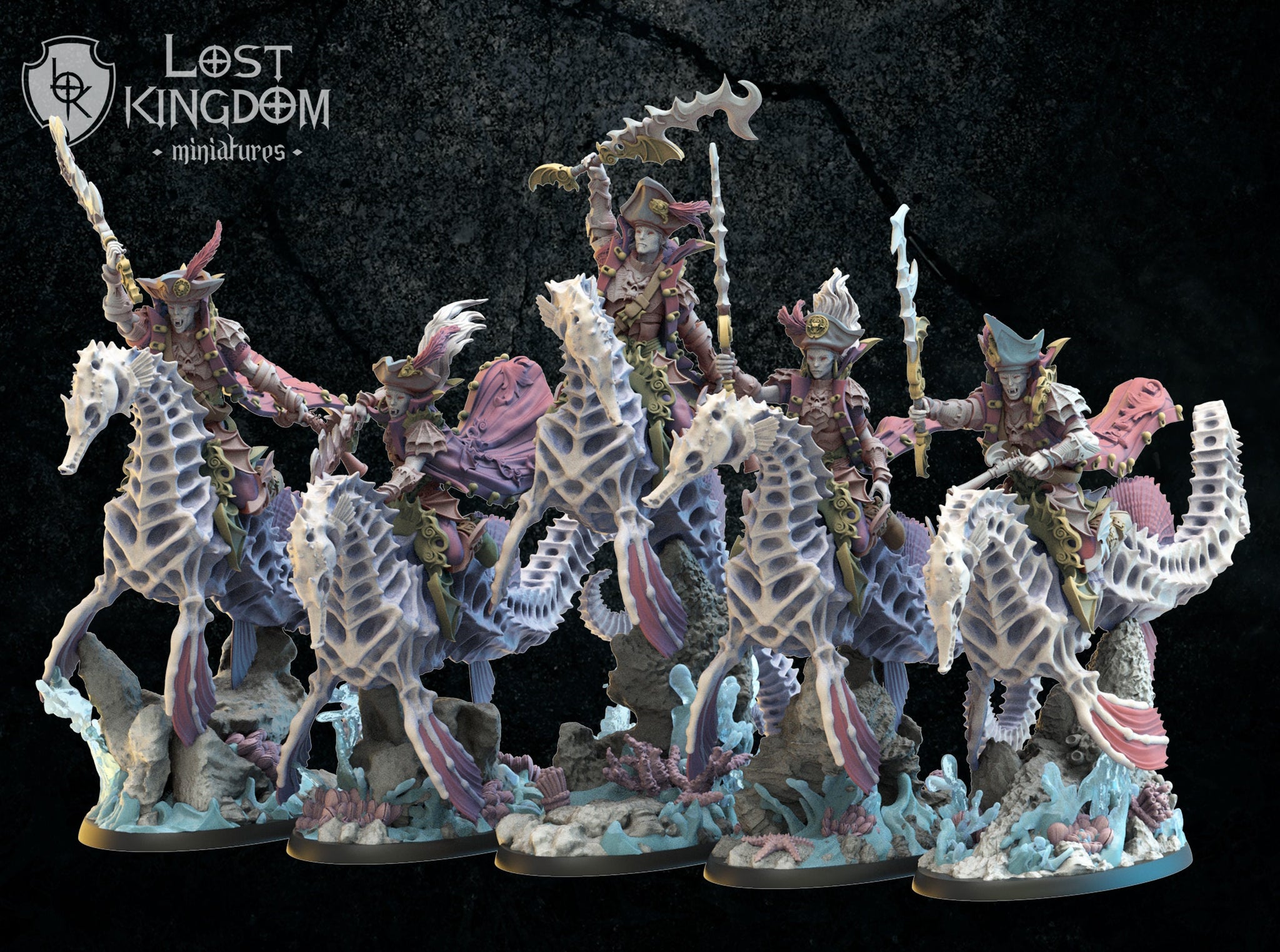 Undead of Misty Island - Red Knights  by Lost Kingdom Miniatures