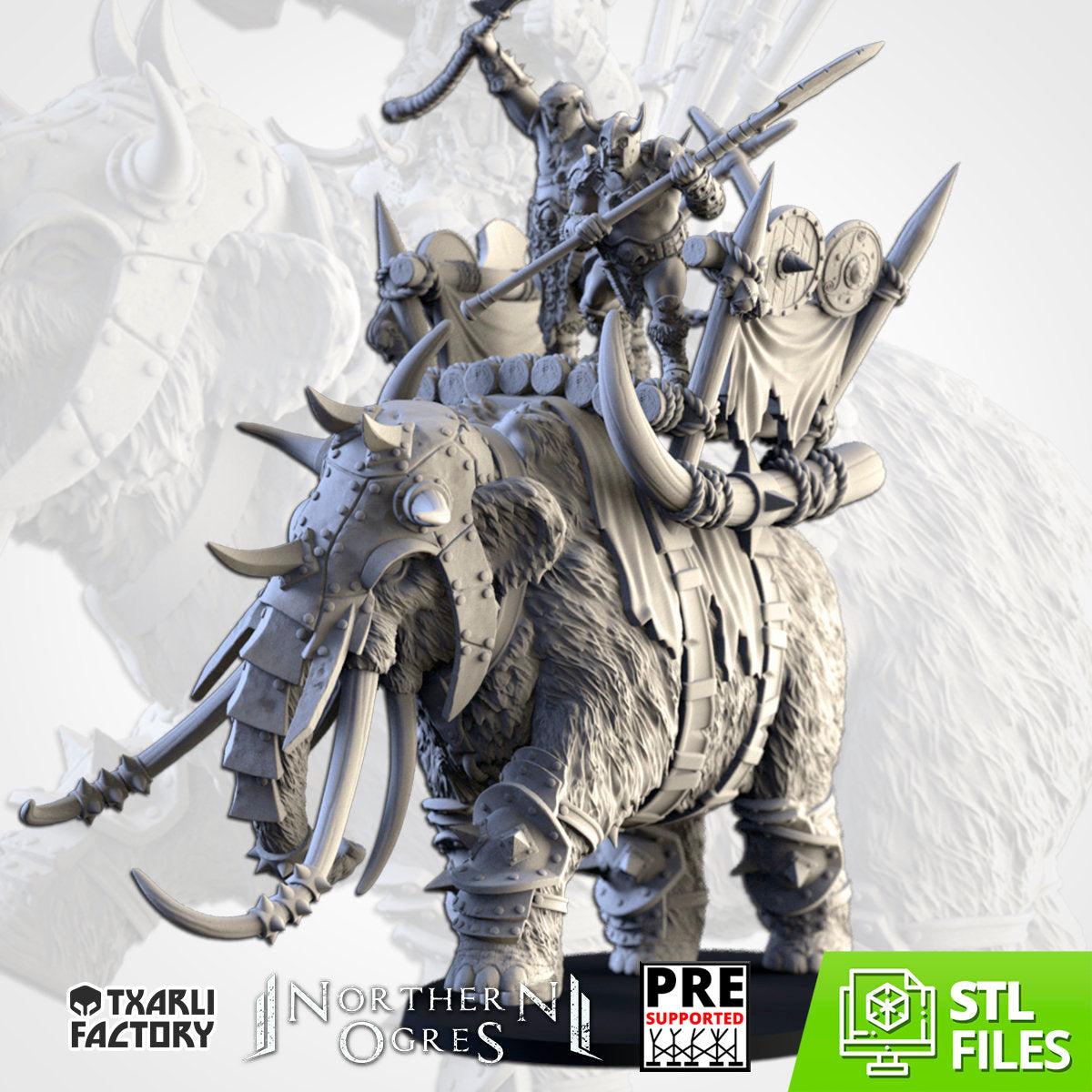 Northern Ogres - Ogres on Mammoth by Txarli Factory