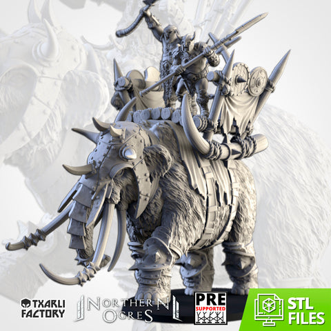 Northern Ogres - Ogres on Mammoth by Txarli Factory