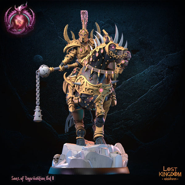 Warriors of the Dark Gods (Lust Warriors) -  Eidrian Slice, Perversion Knight Hero by Lost Kingdom Miniatures