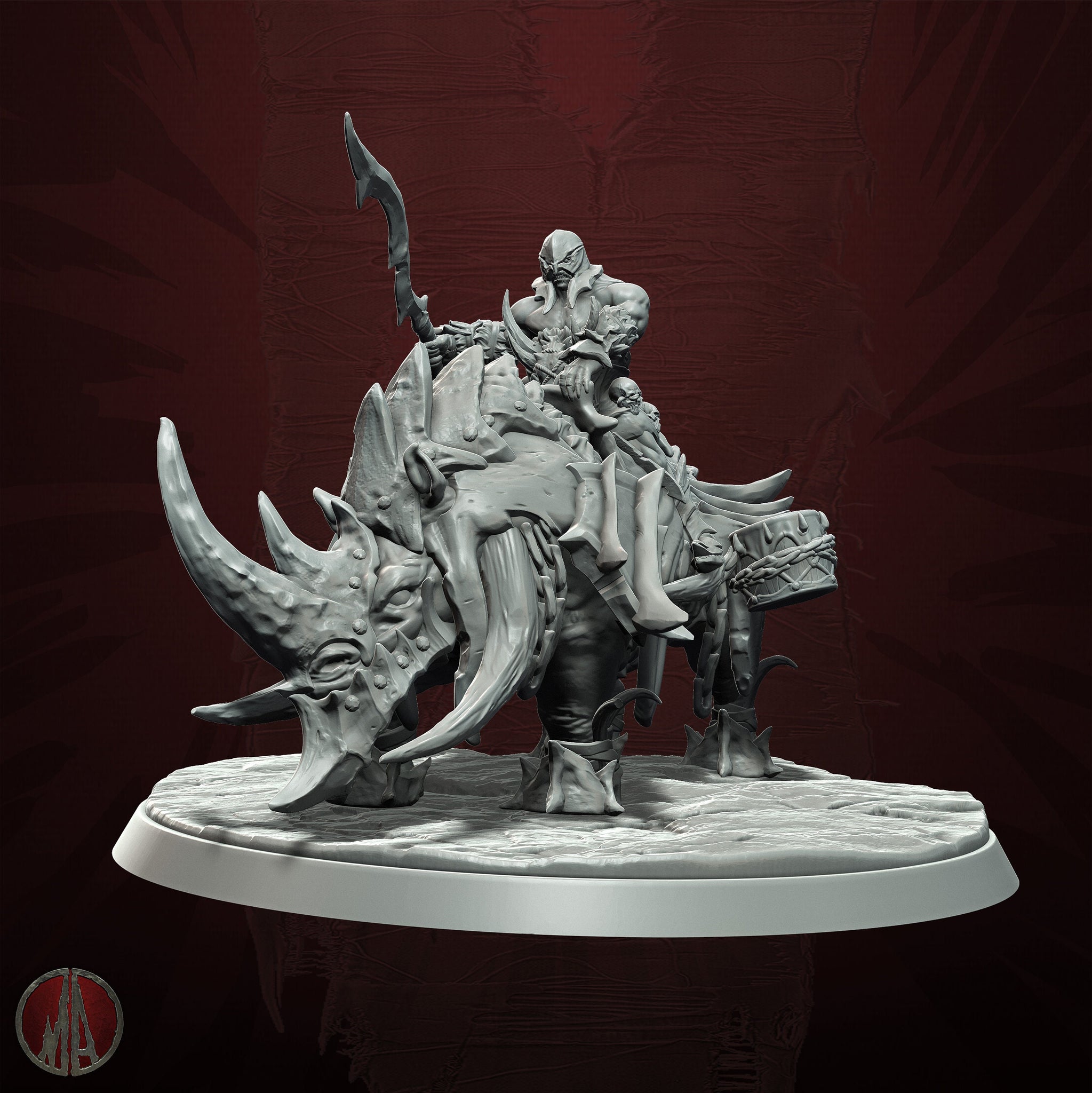 Orc Horde - Murgoz on Rhino by Monolith Arts
