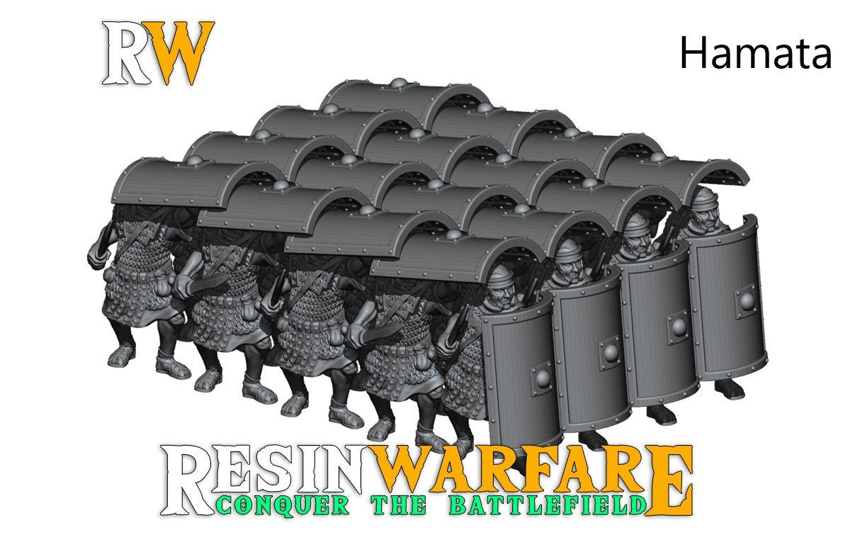 Sons of Mars - Legionarii Heavy Infantry in Testudo Formation by Resin Warfare