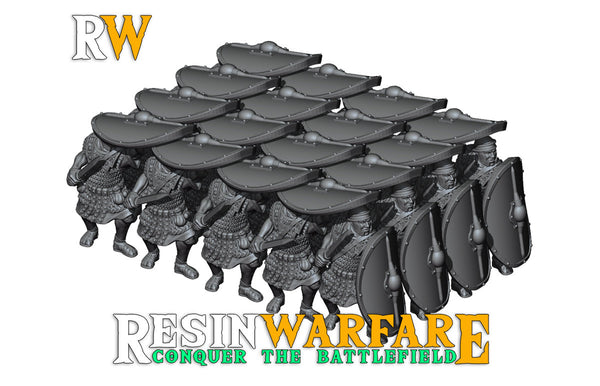 Sons of Mars - Legionarii Heavy Infantry  in Testudo Formation by Resin Warfare