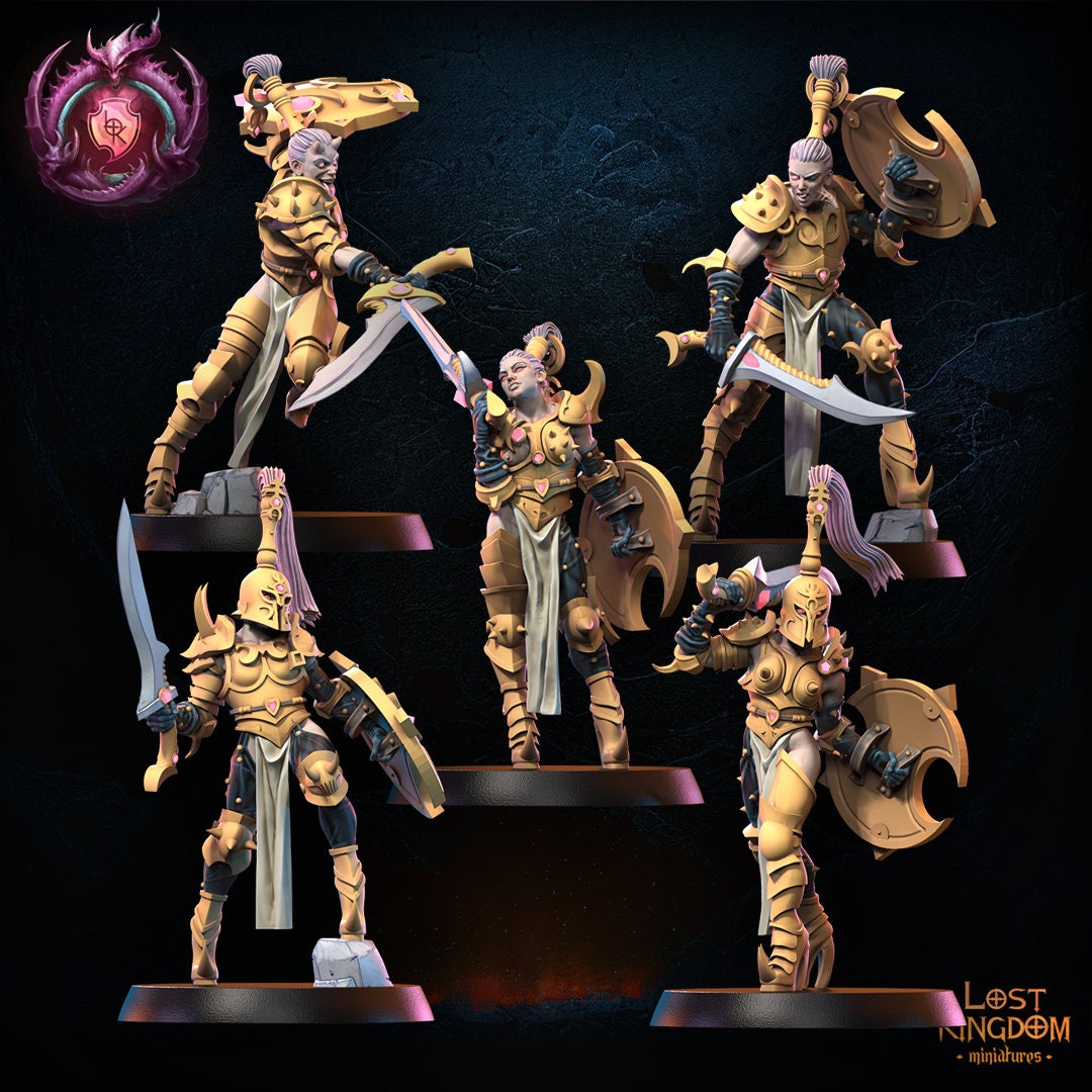 Warriors of the Dark Gods (Lust Warriors) -  Depravation Regiment by Lost Kingdom Miniatures