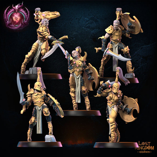 Warriors of the Dark Gods (Lust Warriors) -  Depravation Regiment by Lost Kingdom Miniatures