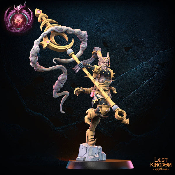 Warriors of the Dark Gods (Lust Warriors) -  Depravation Sorceress by Lost Kingdom Miniatures