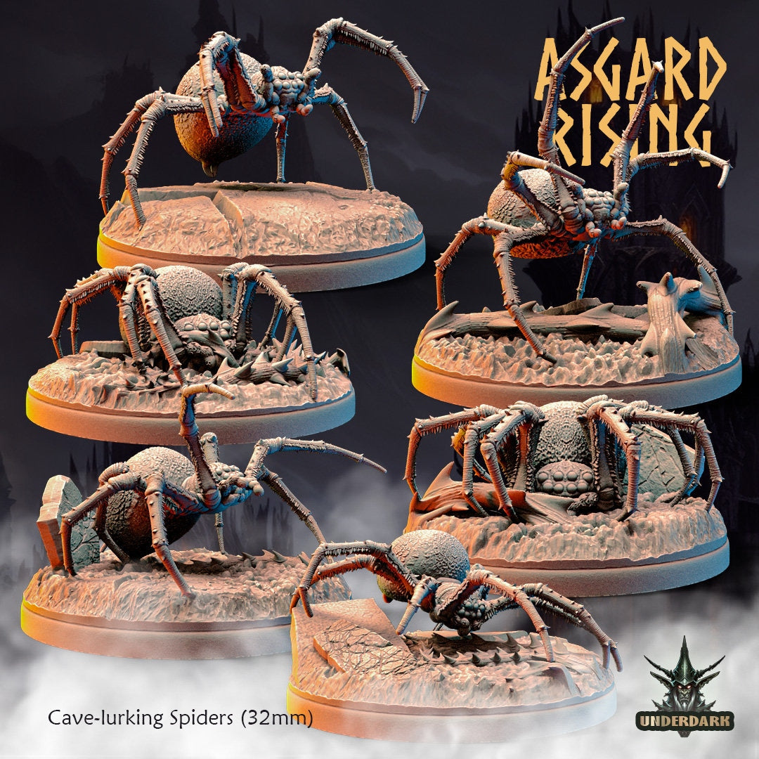 Cave lurking spiders  by Asgard Rising