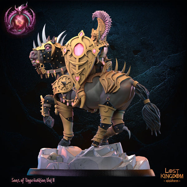 Warriors of the Dark Gods (Lust Warriors) -  Eidrian Slice, Perversion Knight Hero by Lost Kingdom Miniatures