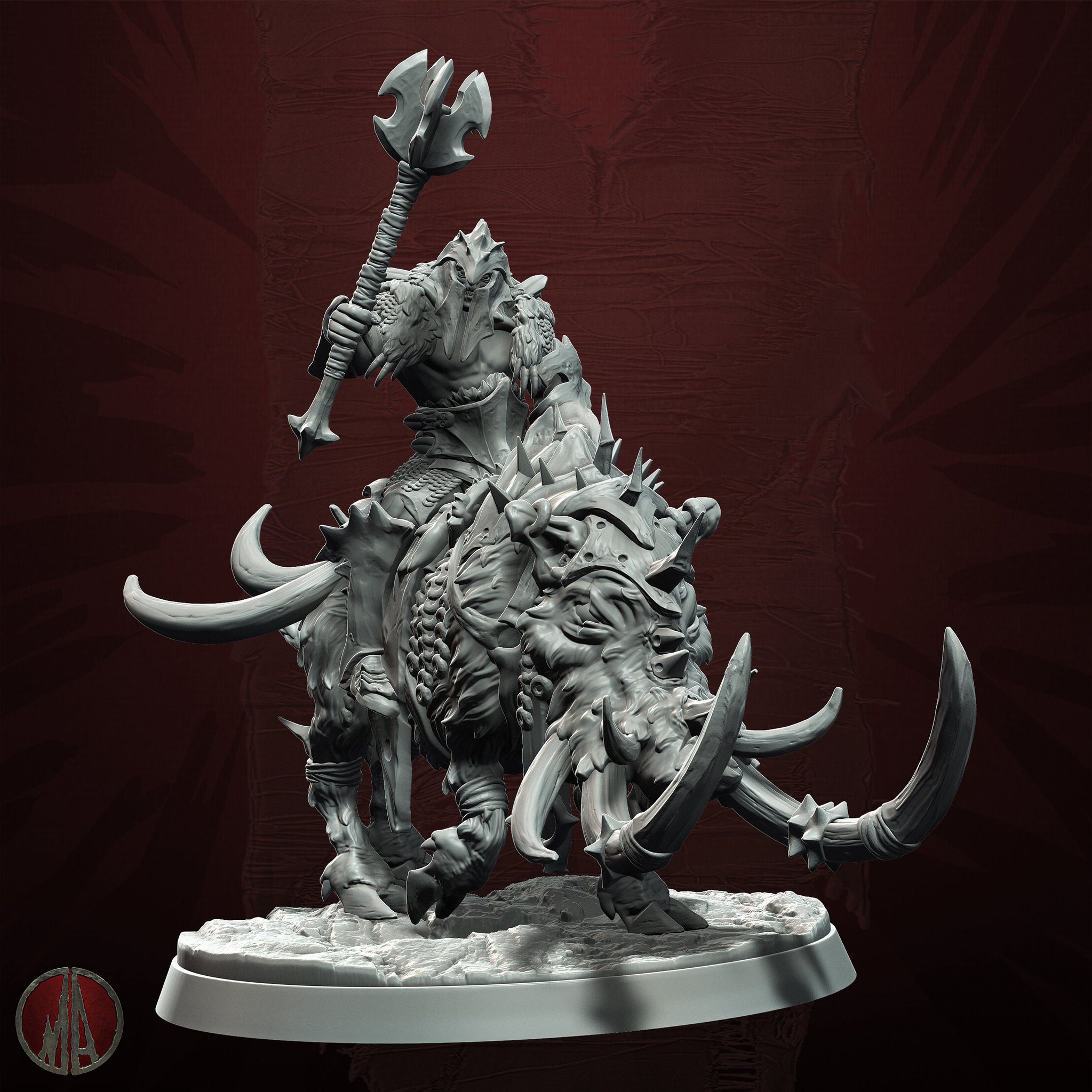 Orc Horde - Dire Boar Kugred by Monolith Arts