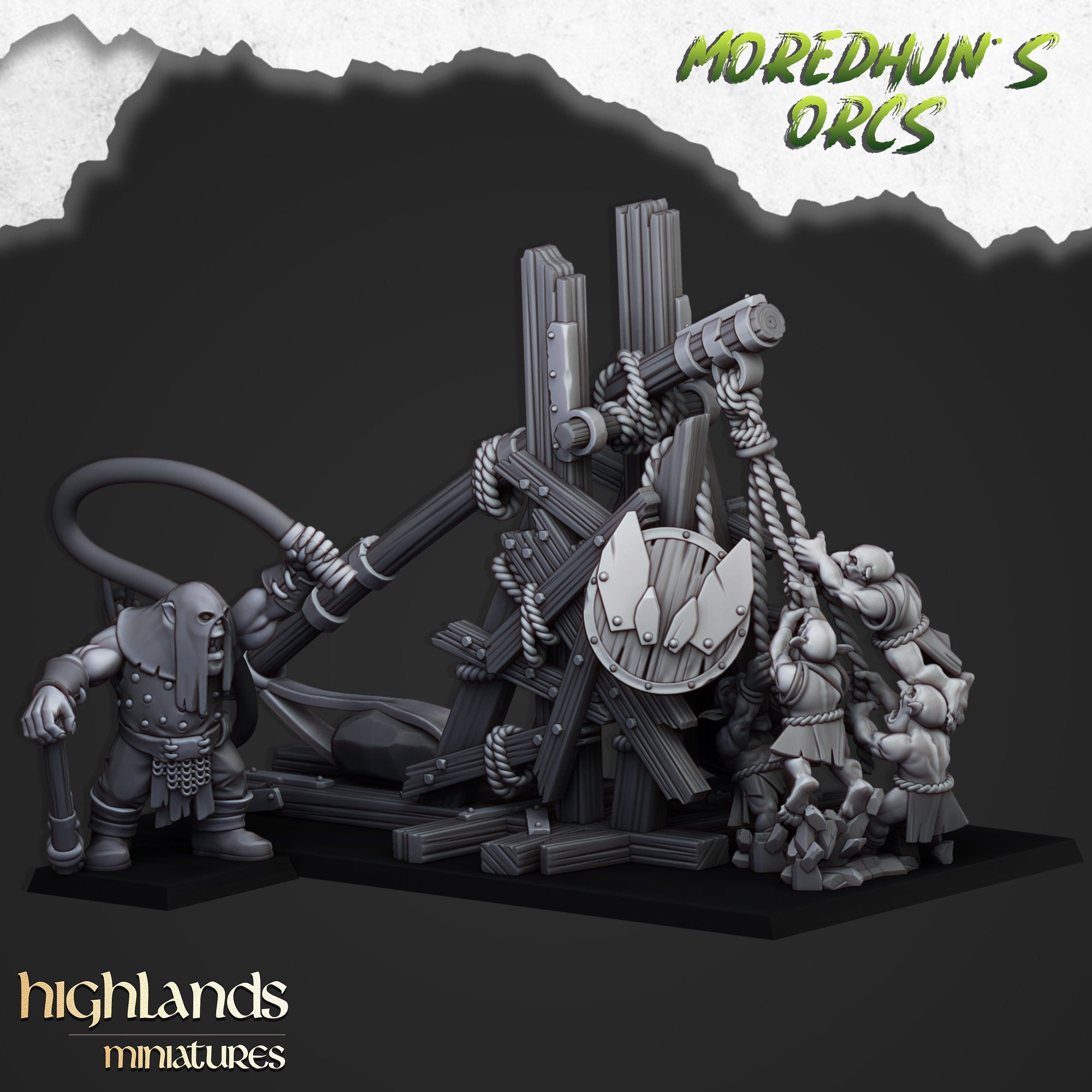 Moredhun's Orcs - Orc Stone Thrower Unit by Highlands Miniatures