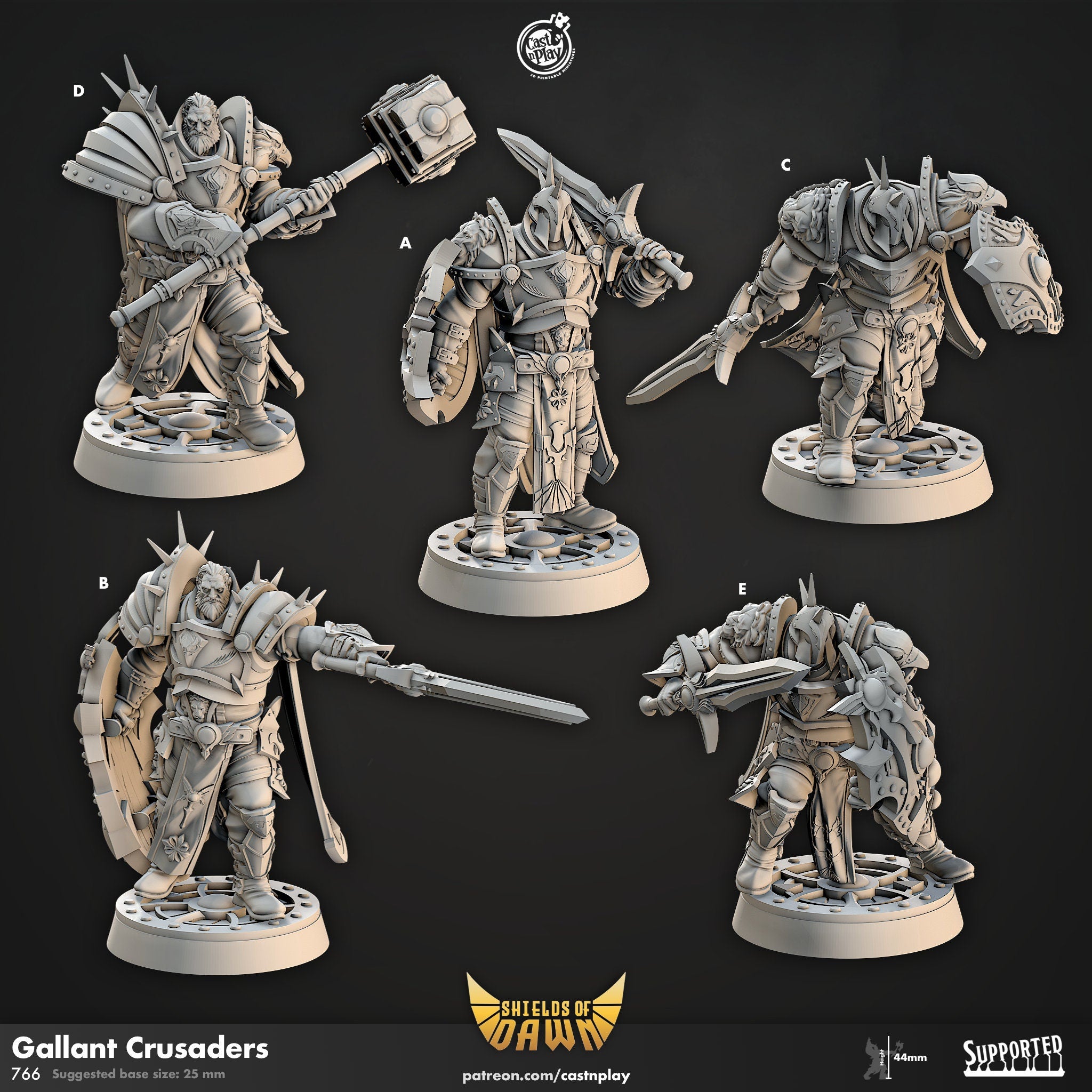 Gallant Crusaders by Cast N Play (Shields of Dawn)