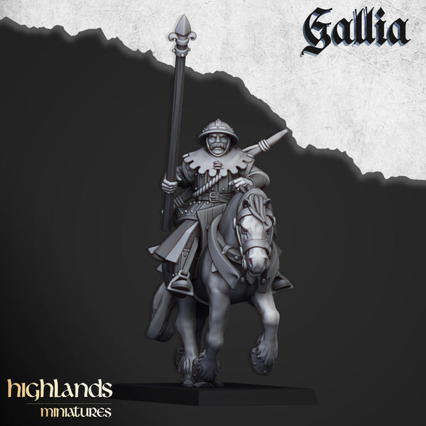 Gallia Mounted Men At Arms unit  by Highlands Miniatures