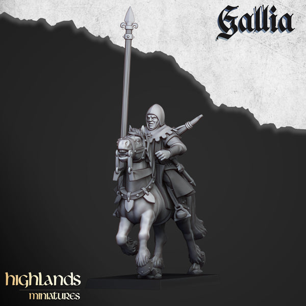 Gallia Mounted Men At Arms unit  by Highlands Miniatures