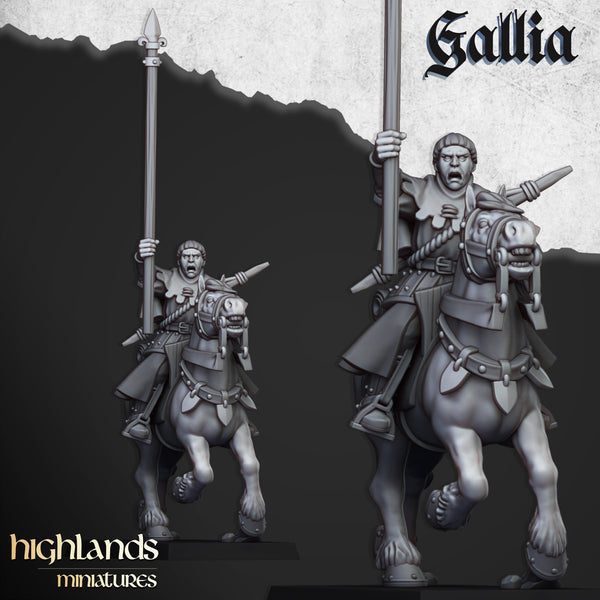 Gallia Mounted Men At Arms unit  by Highlands Miniatures