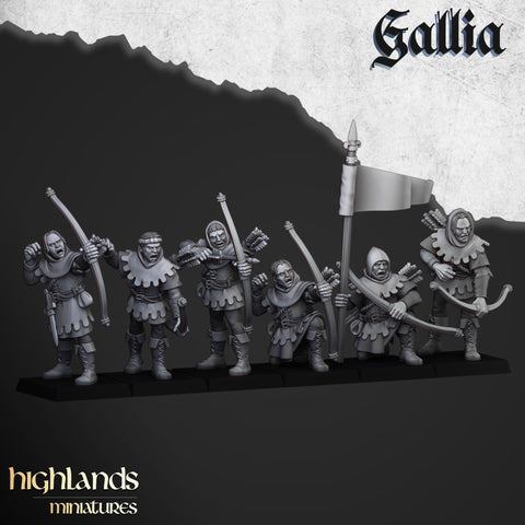 Gallia Sherwood Archers Unit by Highlands Miniatures